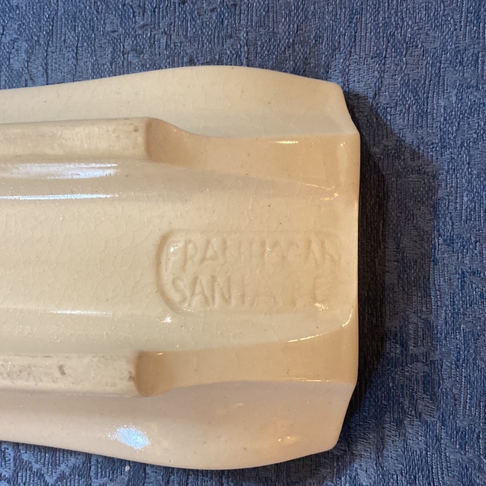 FRAN HOGAN Santa Fe NM Southwest Pottery Hand Made Serving/ Sushi Tray - Picture 6 of 7